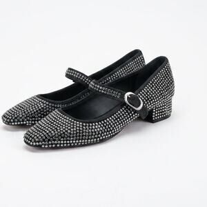 Veronica Beard black and crystal Cade mary jane shoes, size 6, NEW WITHOUT BOX!